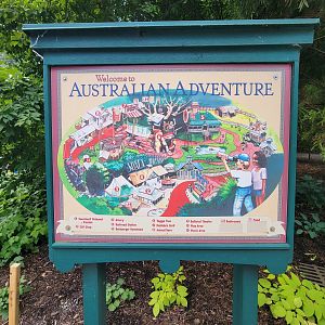 Cleveland Zoo - Australia map