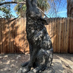 6-foot howling statue