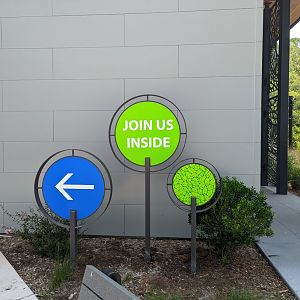 New signs outside of the hospital