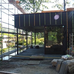 Construction of new Sulawesi crested macaque house, 2023-07-19