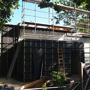 Construction of new Sulawesi crested macaque house, 2023-07-19