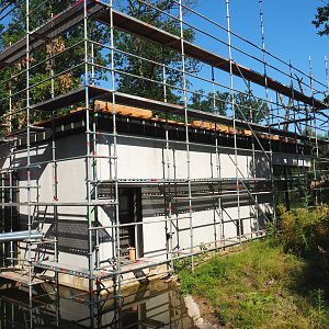 Construction of new Sulawesi crested macaque house, 2023-07-19