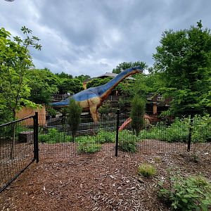 Columbus Zoo - Dinos outside Orangutan building