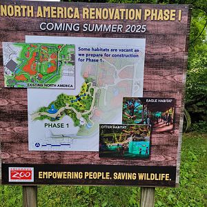 Columbus Zoo - North America, Renovation signage