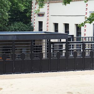 Large equipment storage area between the Asian elephant and giraffe paddocks, 2023-07-02