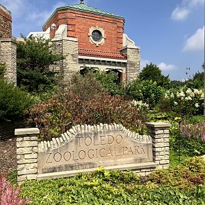 Historic Toledo Zoo Sign and Building