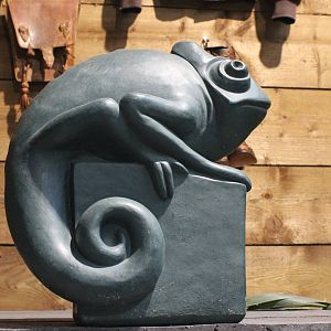Chameleon statue