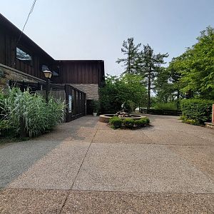 Oglebay Good Zoo - Courtyard, red pandas on left