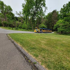Oglebay Good Zoo - Train coming up the main path