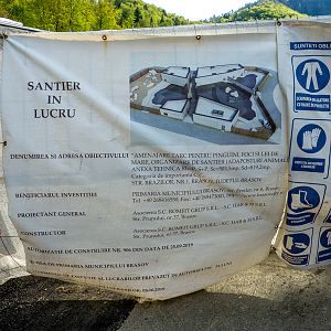 Poster about the construction site sea worlds