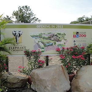 Elephant Crossing Sign