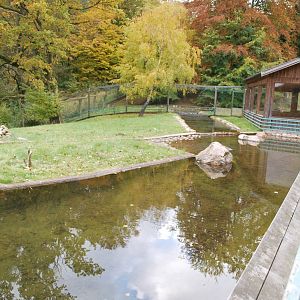 Autumn in Skanes Animal Park - the beaver enclosure