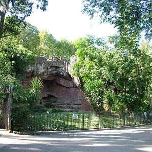 Amur Tiger enclosure at Bioparco Rome 15/10/09