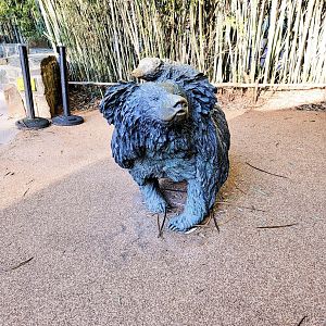 Smithsonian 2/22 - Asia Trail, sloth bear statue