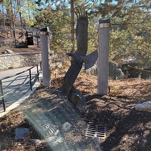 Smithsonian 2/22 - America Trail, bald eagle statue