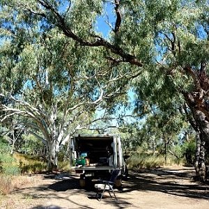 Camp site  by Coopers creek