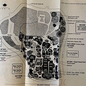 Zoo Map - 1995