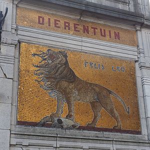 Entrance lion artwork, 2022-09-04