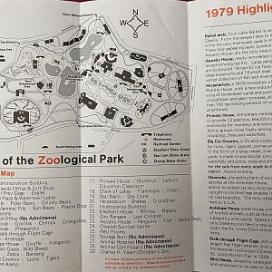 Zoo Map - 1979