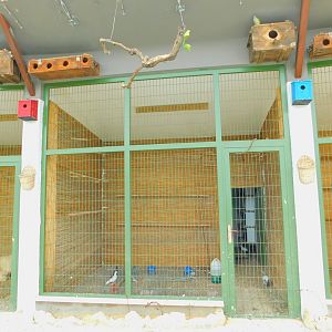 Straw-Wall Enclosures at  Istanbul Bird Paradise