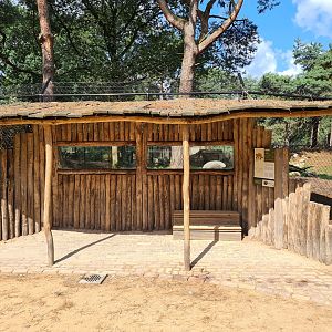 Viewing hut into second New Chaatah enclosure
