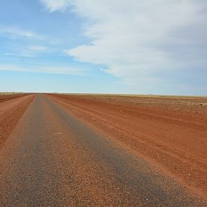 Open desert road....