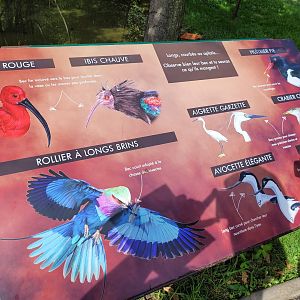 Aviary sign -Parc Animalier des Pyrénées (2023)