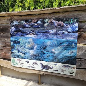 Pyrenean rivers sign -Parc Animalier des Pyrénées (2023)