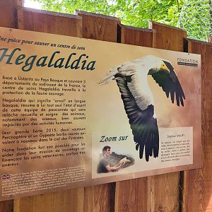 Signae of the park's conservation proyects -Parc Animalier des Pyrénées (2023)