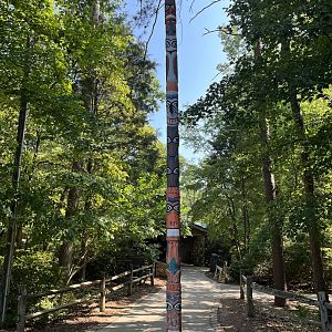 Nature Center Entrance Totem Pole