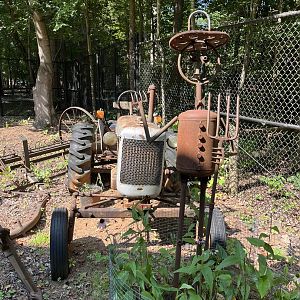 Barnyard-Junk Farmer and Tractor