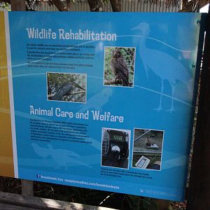 Wildlife rehabilitation signage