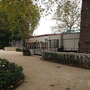 Zoo view near Yellow mongoose and Cape porcupine exhibit, 2022-10-29