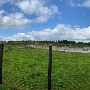 Peak Wildlife Park, Polar bear enclosure, right paddock, panoramic