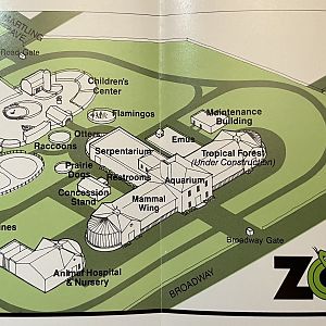 Zoo Map - circa 1990
