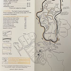 Zoo Map - Africa (circa early 1990s)