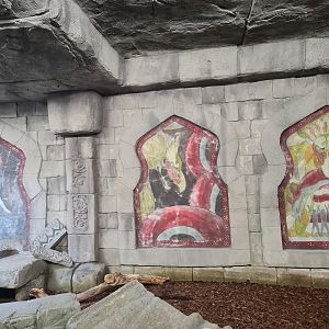 Butterfly temple - Murals in Python enclosure