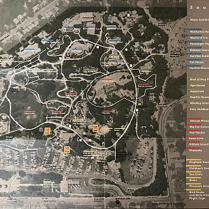 Zoo Map - 1988