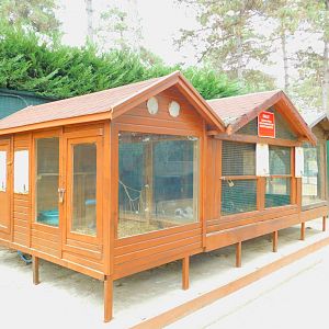 Rabbit anf Guinea Pig Hutch at  at Park of Istanbul