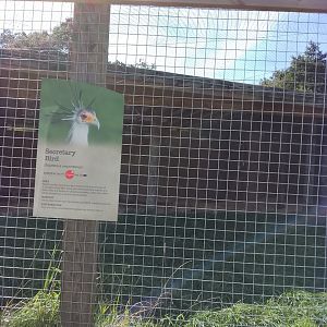 Secretary bird signage