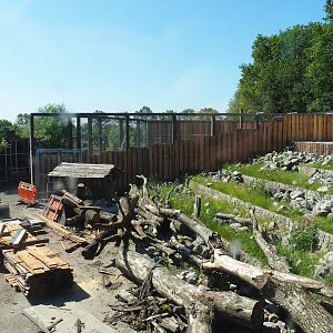 New mountain animal area - Rocky Mountain goat exhibit under construction (Since finished), 2023-05-31