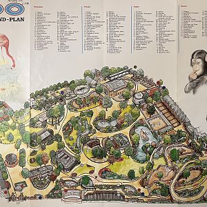 Zoo Map - circa 1989