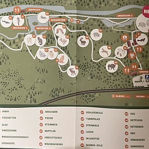 Cumberland Wildlife Park Map - 2018