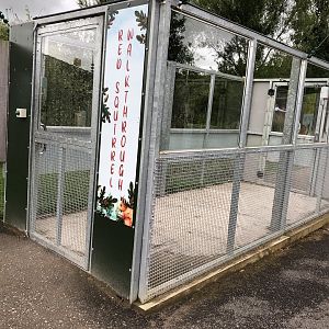 Entrance to Squirrel Walkthrough at Peak Wildlife Park (August 2023)