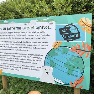 Polar Bear Signage at Peak Wildlife Park (August 2023)