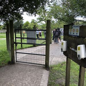 Entrance to Wallaby Walkthrough Enclosure Peak Wildlife Park (August 2023)