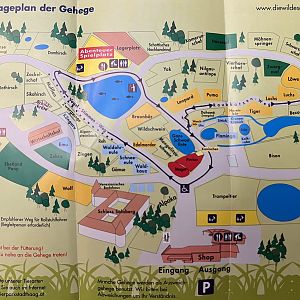 Tierpark Stadt Haag Map - 2017