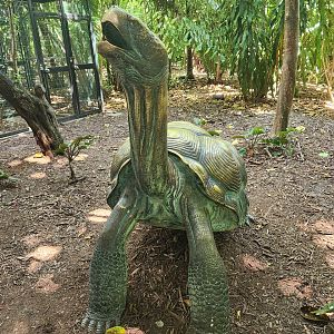 Jungle Island - Giant tortoise statue