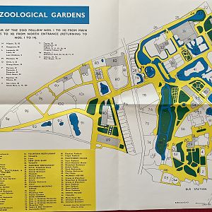 Zoo Map - 1967