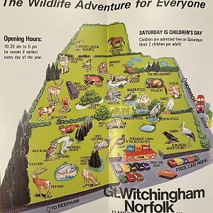 Norfolk Wildlife Park Map - undated